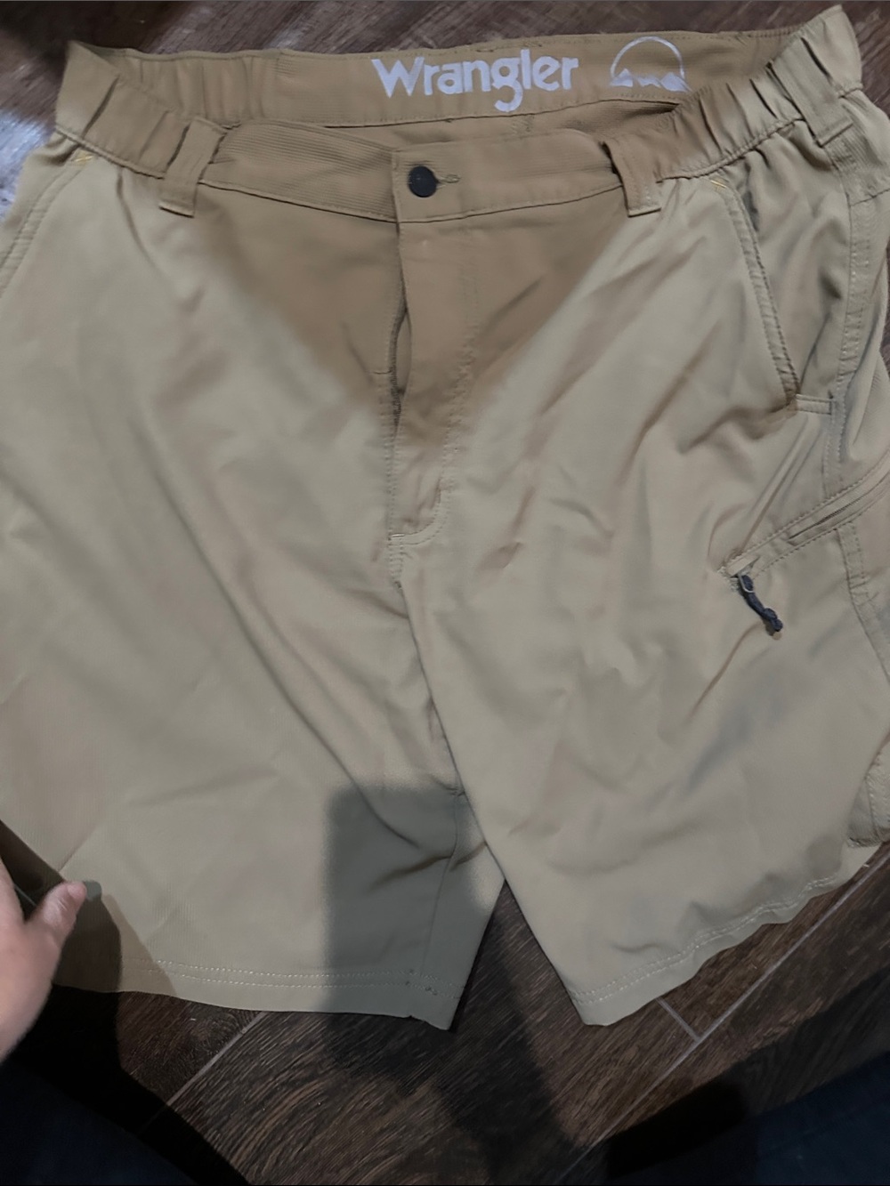 Wrangler Men's Khaki Hybrid Performance Shorts